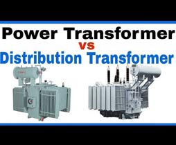 difference between power transformer and distribution transformer